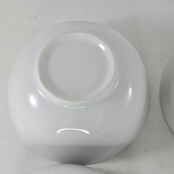 Set Of 4 Tabletops Gallery Umbria White Bowls Dishwasher Microwave Safe - Picture 11 of 12